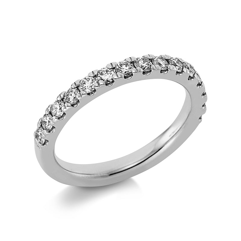 Memoire halb Ring Weißgold 18kt 0,59ct