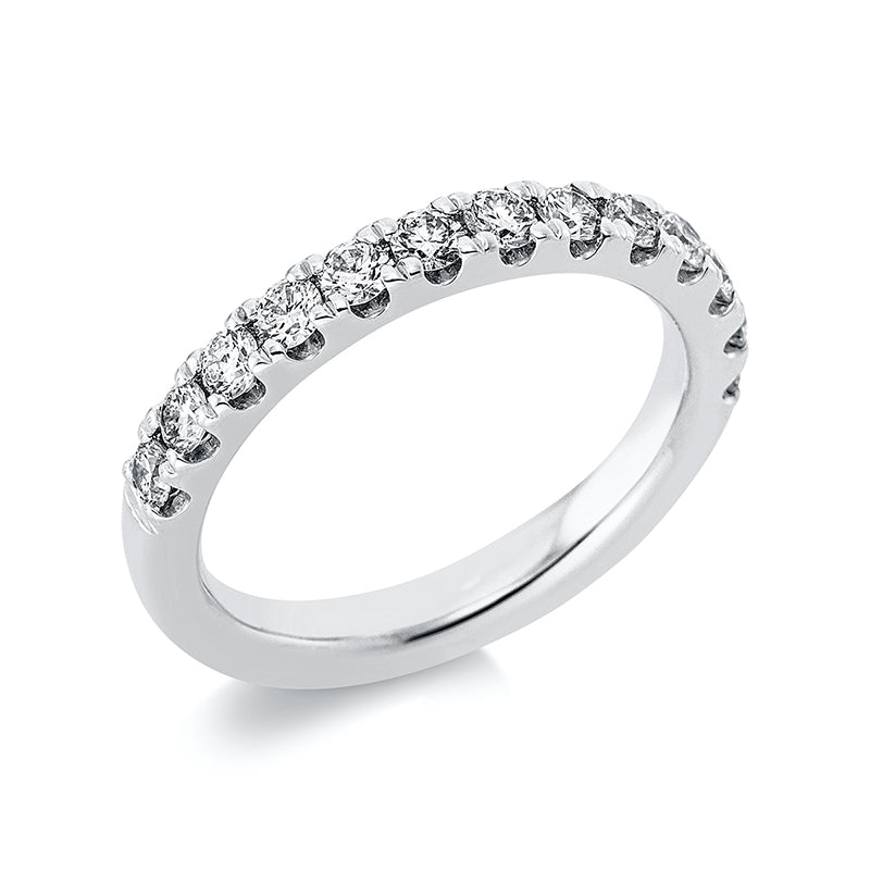 Memoire halb Ring Weißgold 14kt 0,76ct