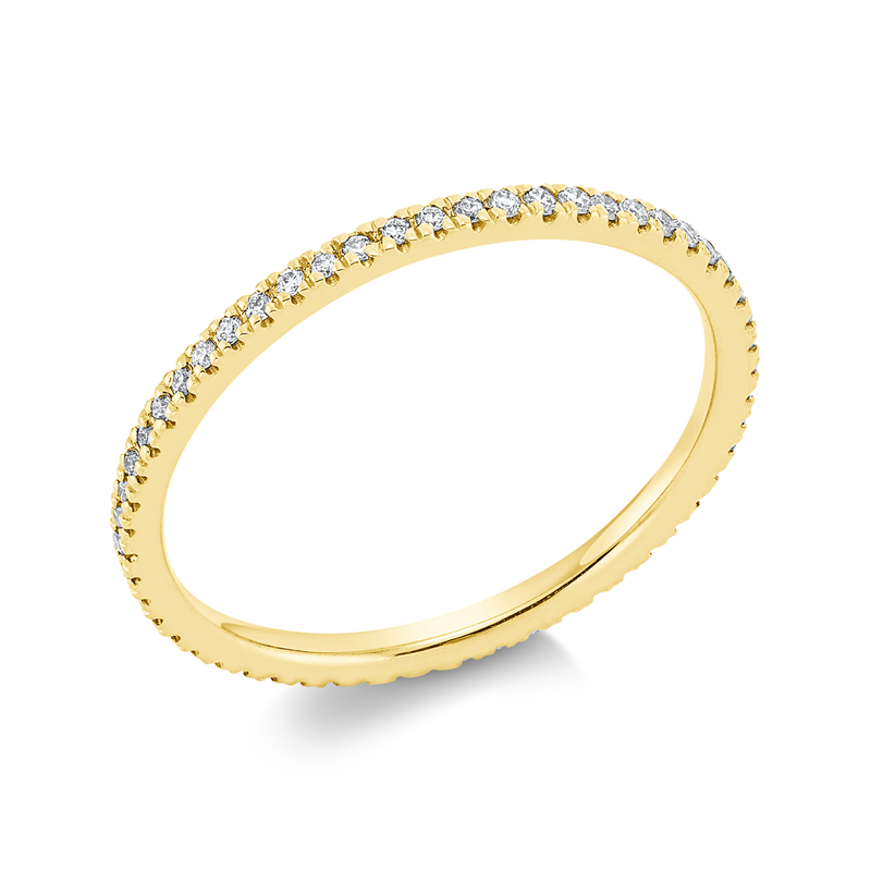 Memoire voll Ring Weißgold 18kt 0,19ct