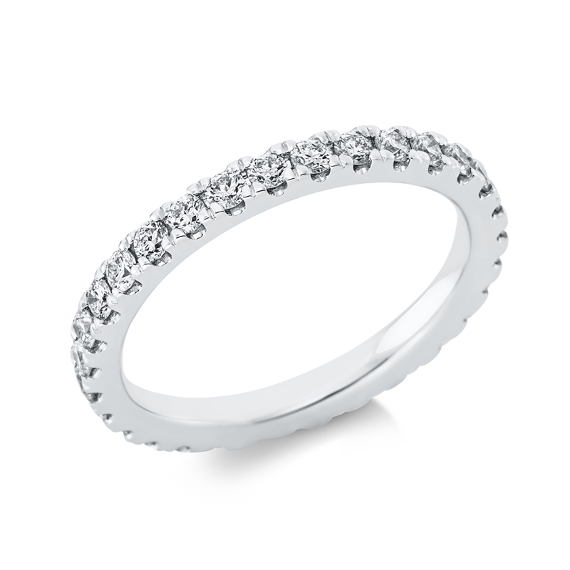 Memoire voll Ring Weißgold 18kt 0,91ct