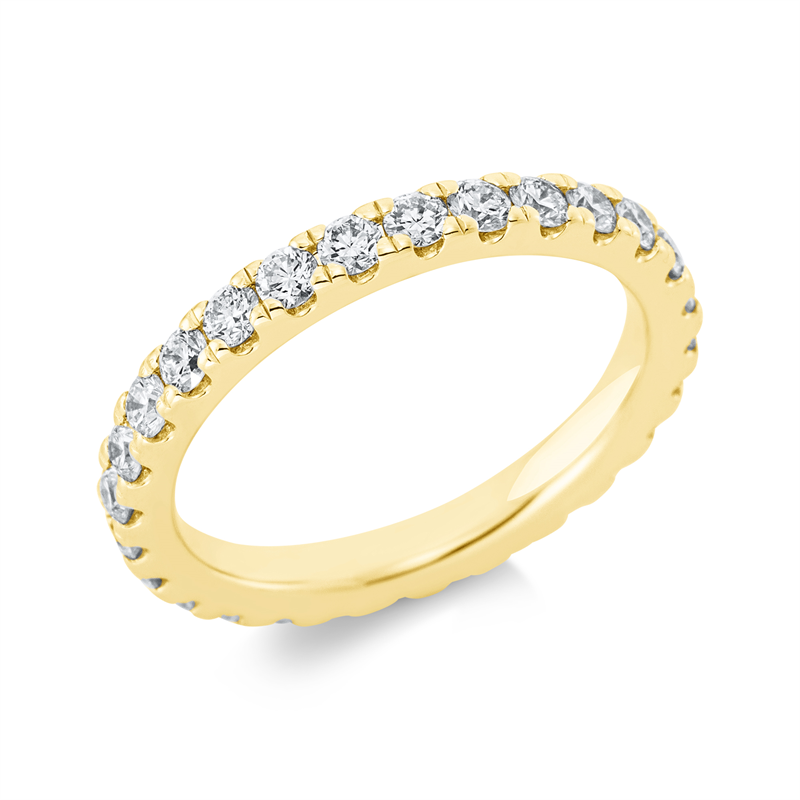 Memoire voll Ring Weißgold 18kt 1,29ct