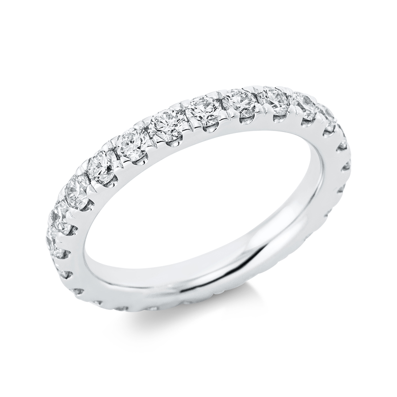 Memoire voll Ring Weißgold 18kt 1,61ct