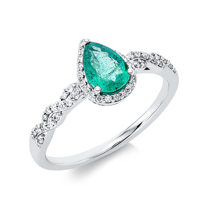 Farbstein Classic Ring Weißgold 18kt Ref-1CJ19