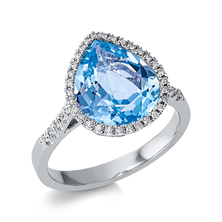 Farbstein Fashion Ring Weißgold 18kt Ref-1CJ82