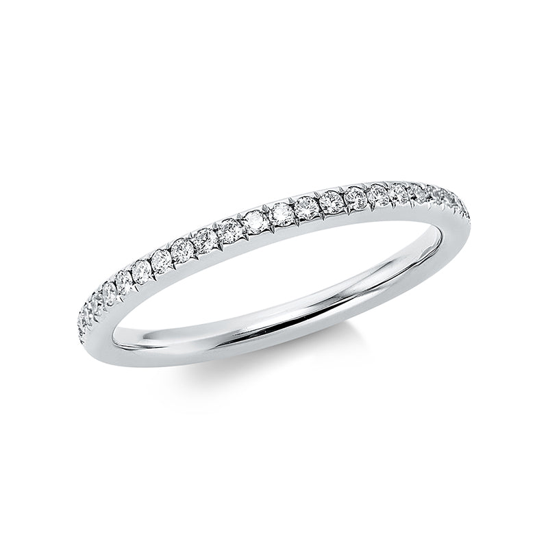 Memoire voll Ring Platin 95kt Ref-1CL78