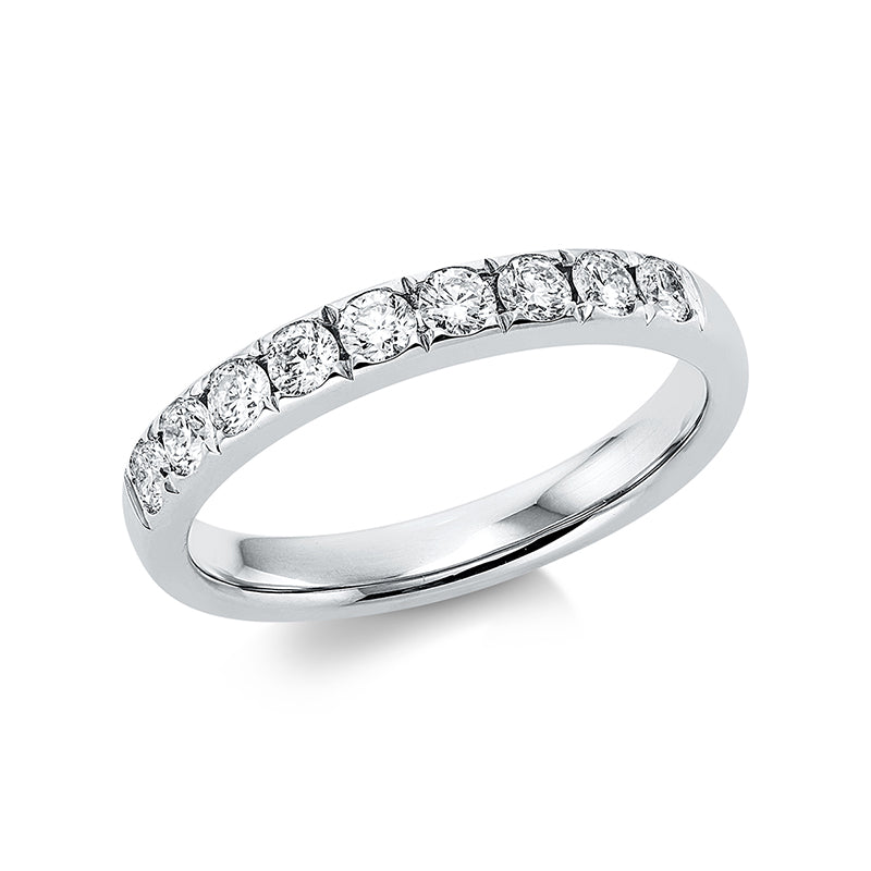 Memoire halb Ring Weißgold 18kt 0,5ct