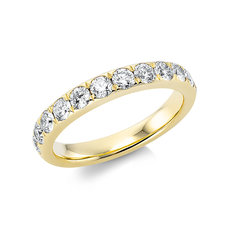 Memoire halb Ring Weißgold 18kt 0,96ct