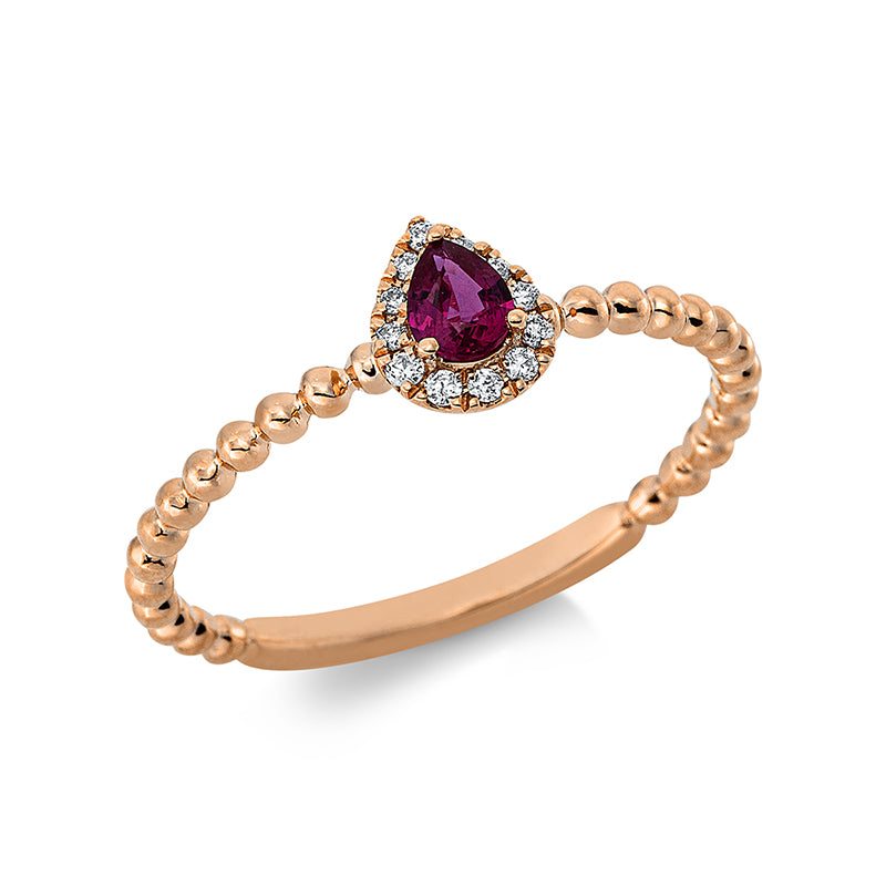 Farbstein Classic Ring Rotgold 18kt 0,05ct