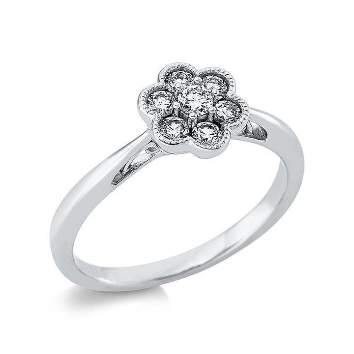 Modern Woman Ring Weißgold 18kt Ref-1CN25