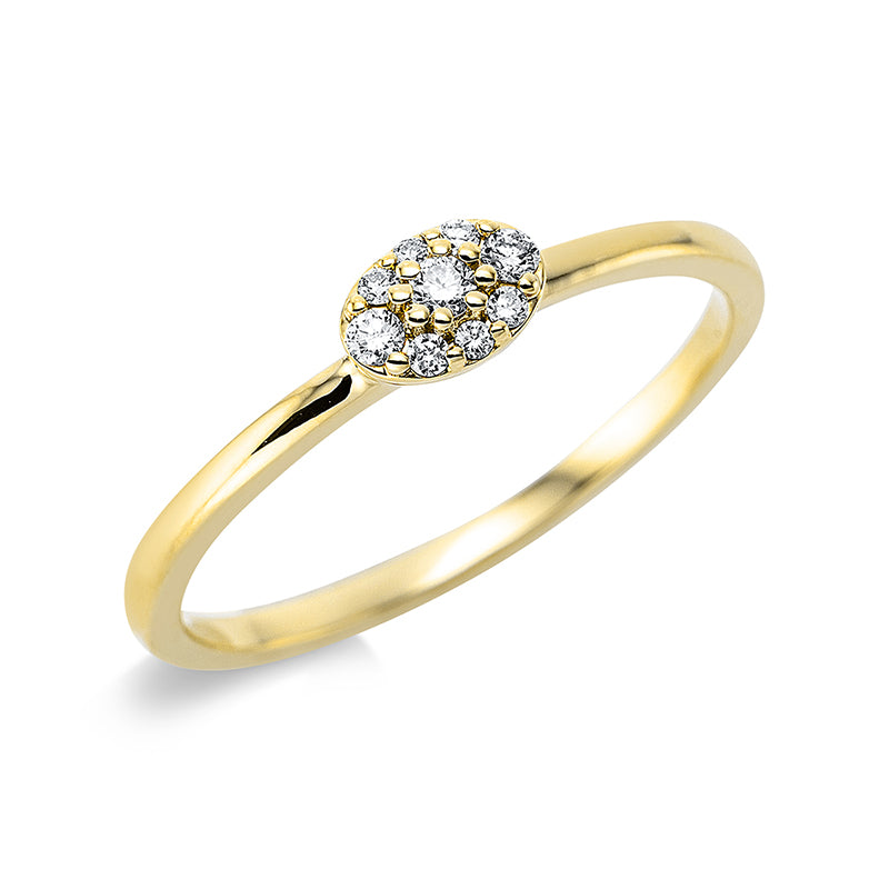 Illusion Classic Ring Gelbgold 18kt 0,09ct