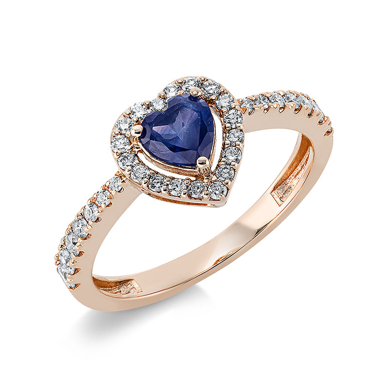 Herz Ring Rotgold 18kt Ref-1CP07