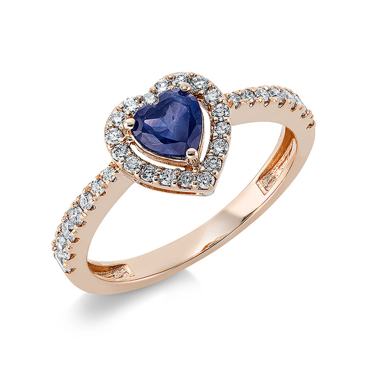 Herz Ring Rotgold 18kt Ref-1CP07