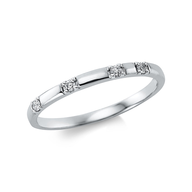 Modern Woman Ring Rotgold 18kt 0,06ct