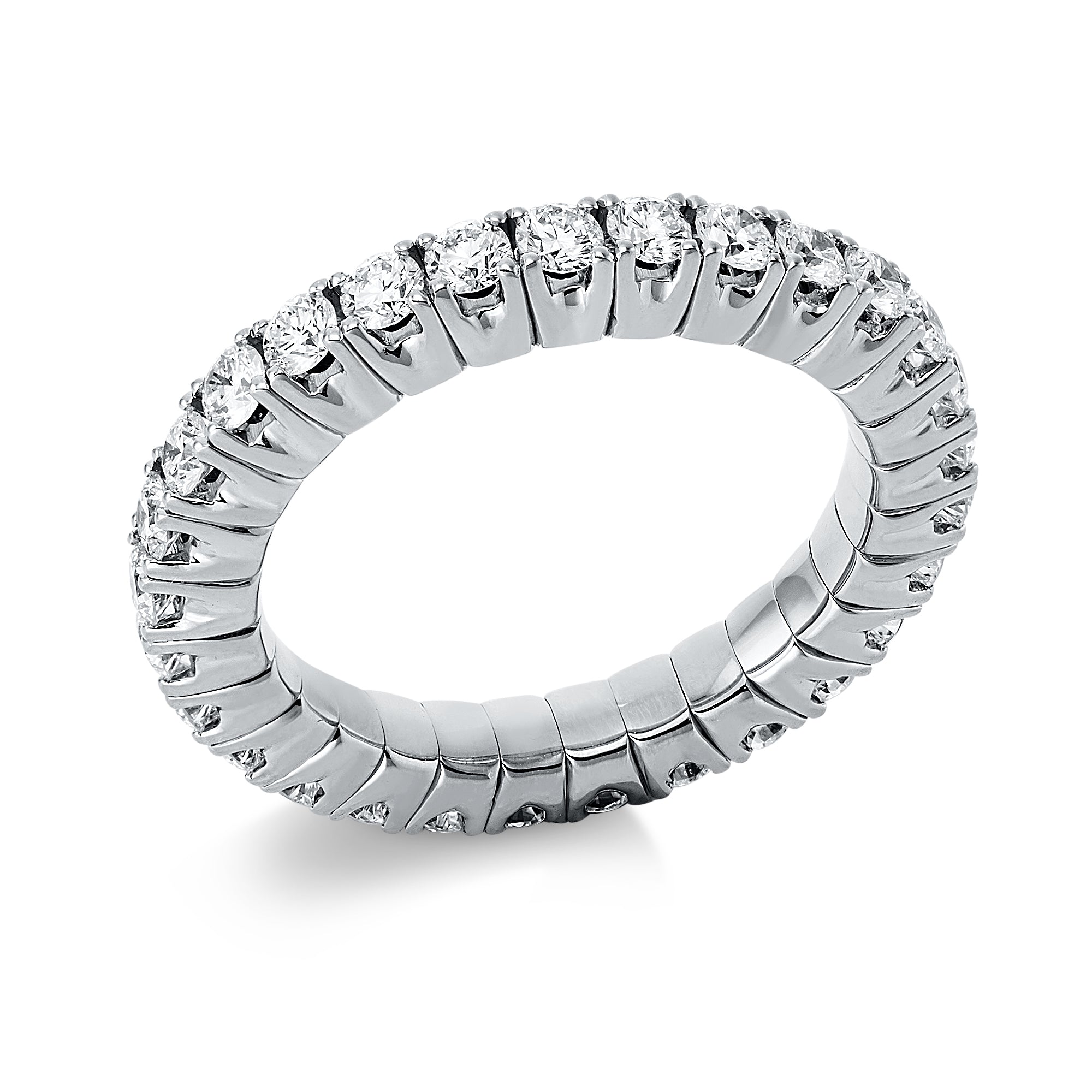 Flex Ring "Endless" in Weißgold