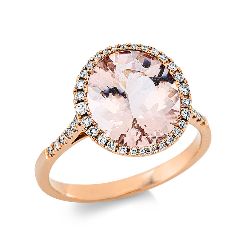 Farbstein Fashion Ring Rotgold 18kt 0,25ct