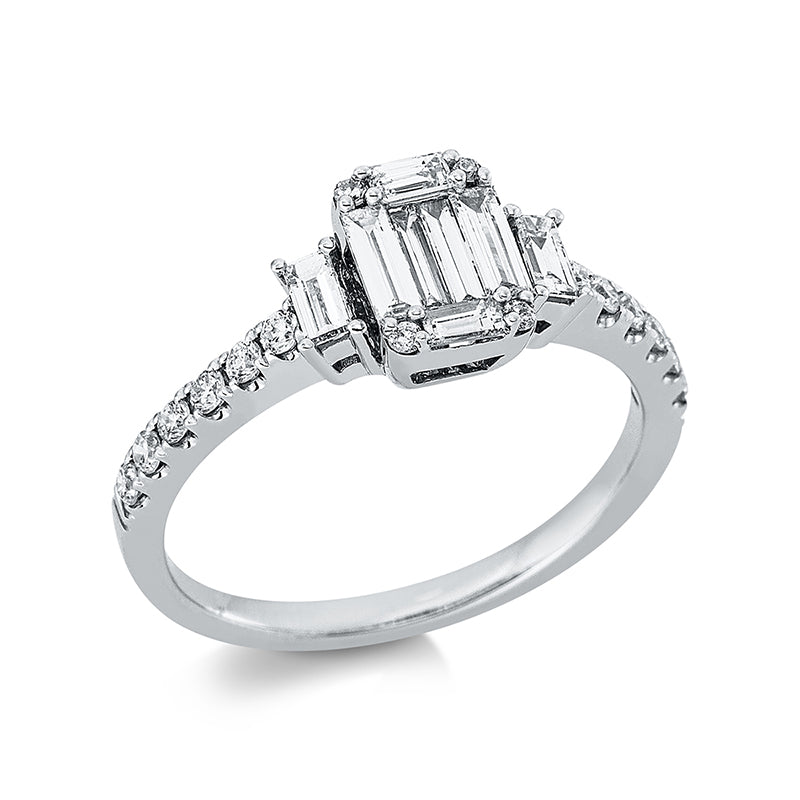 Baguette Ring Weißgold 18kt 0,69ct
