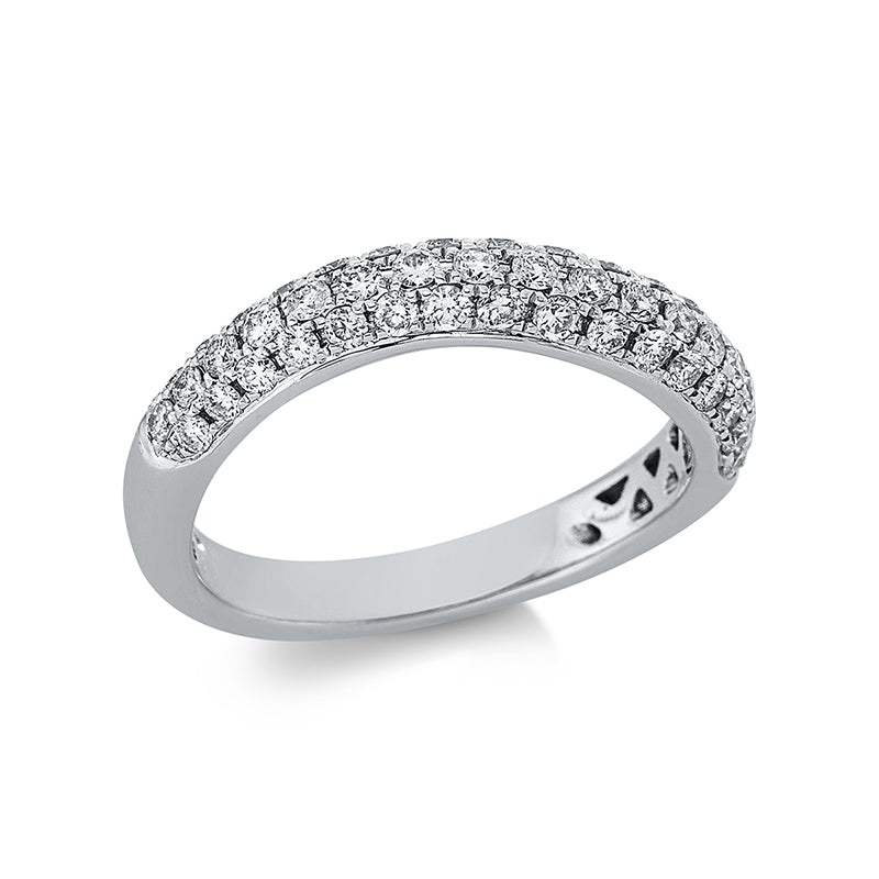 Mehrfachsteinbesatz Ring Weißgold 18kt Ref-1CT71