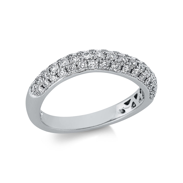Mehrfachsteinbesatz Ring Weißgold 18kt Ref-1CT71