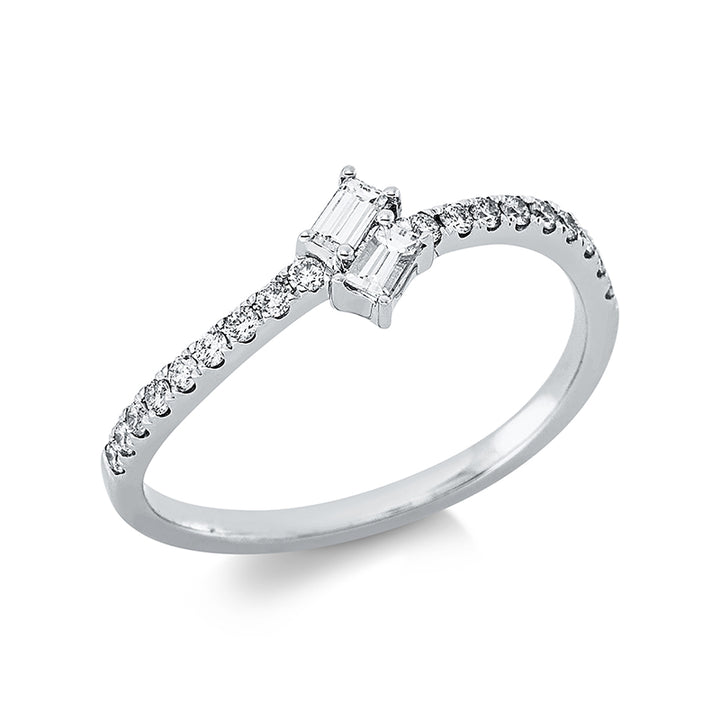 Baguette Ring Weißgold 18kt Ref-1DA14