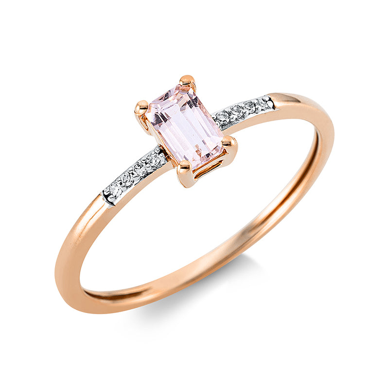 Farbstein Fashion Ring Rotgold 18kt 0,02ct