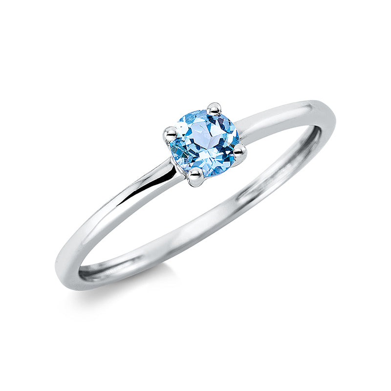 Farbstein Fashion Ring Weißgold 18kt