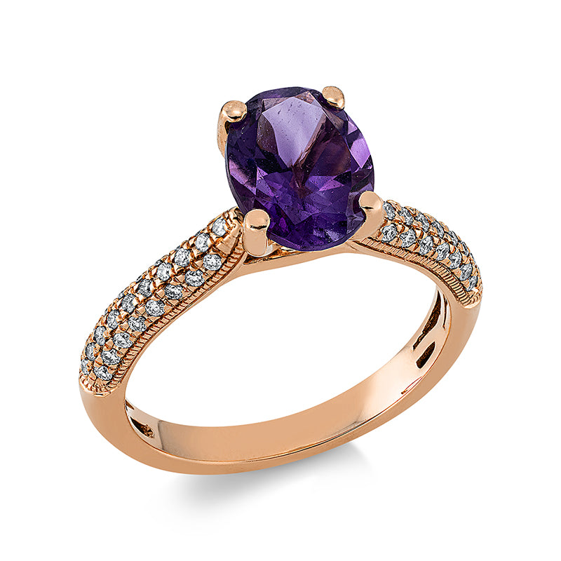 Farbstein Fashion Ring Rotgold 18kt Ref-1DI87
