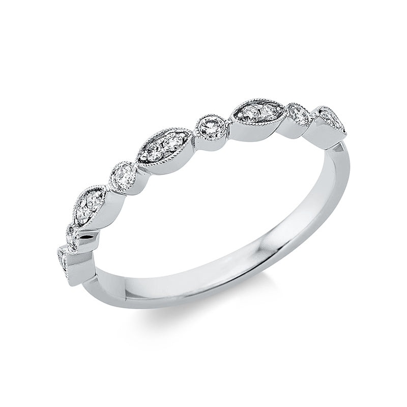 Modern Woman Ring Weißgold 18kt 0,16ct