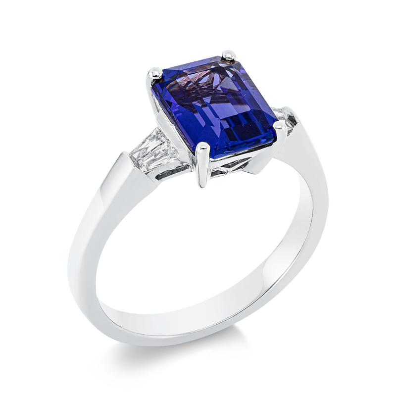 Farbstein Classic Ring Weißgold 18kt 0,17ct