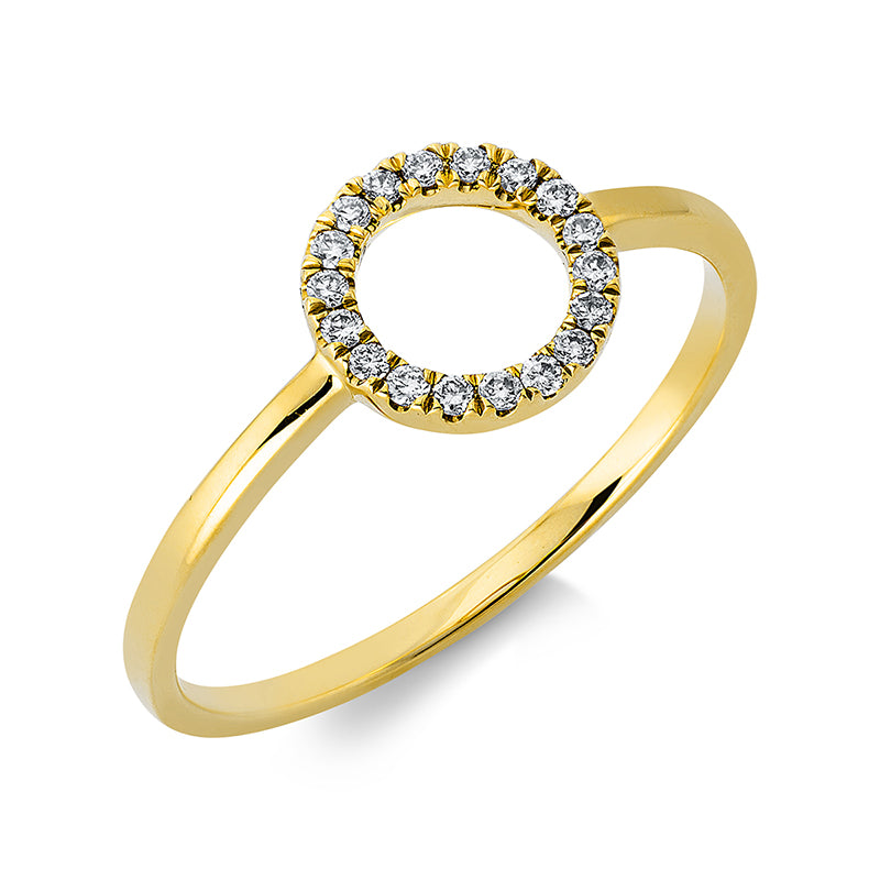 Modern Woman Ring Gelbgold 18kt 0,1ct