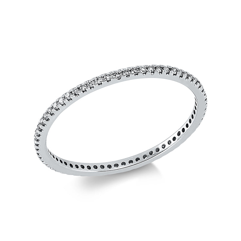 Memoire voll Ring Weißgold 18kt 0,2ct
