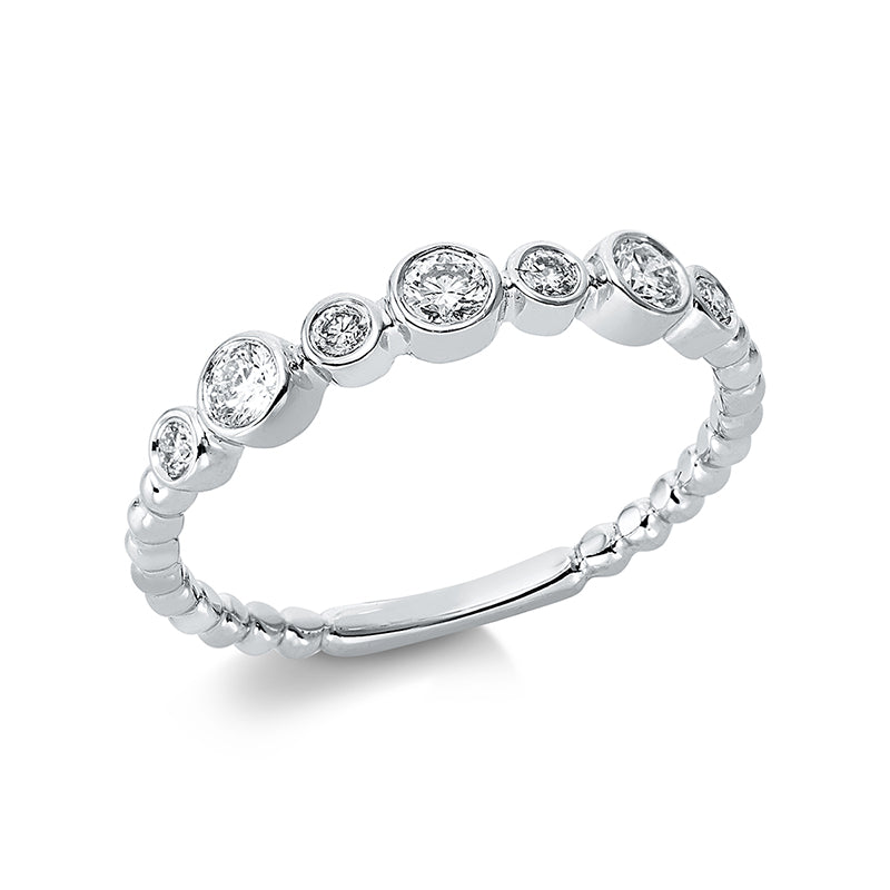 Modern Woman Ring Weißgold 18kt 0,28ct