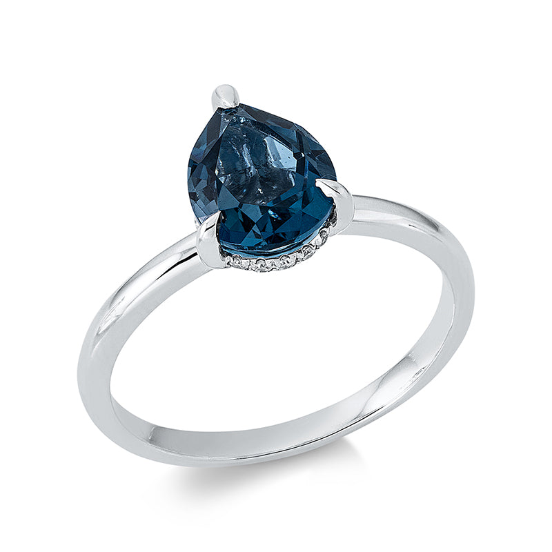 Farbstein Fashion Ring Weißgold 18kt Ref-1DU56