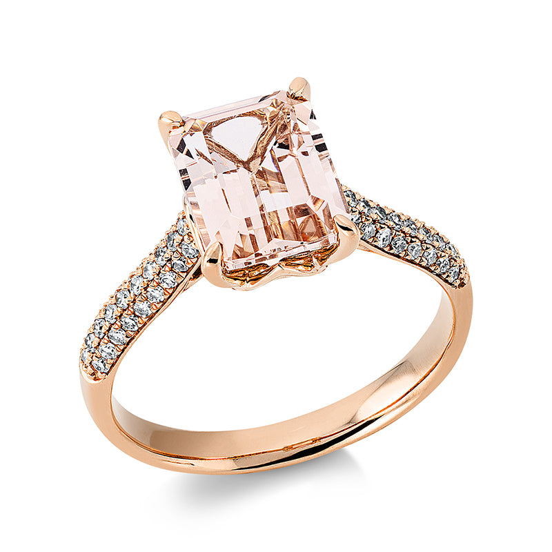 Farbstein Fashion Ring Rotgold 18kt 0,21ct