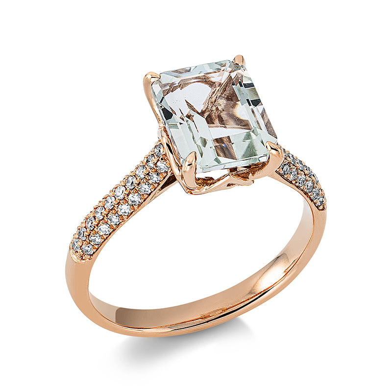 Farbstein Fashion Ring Rotgold 18kt 0,21ct