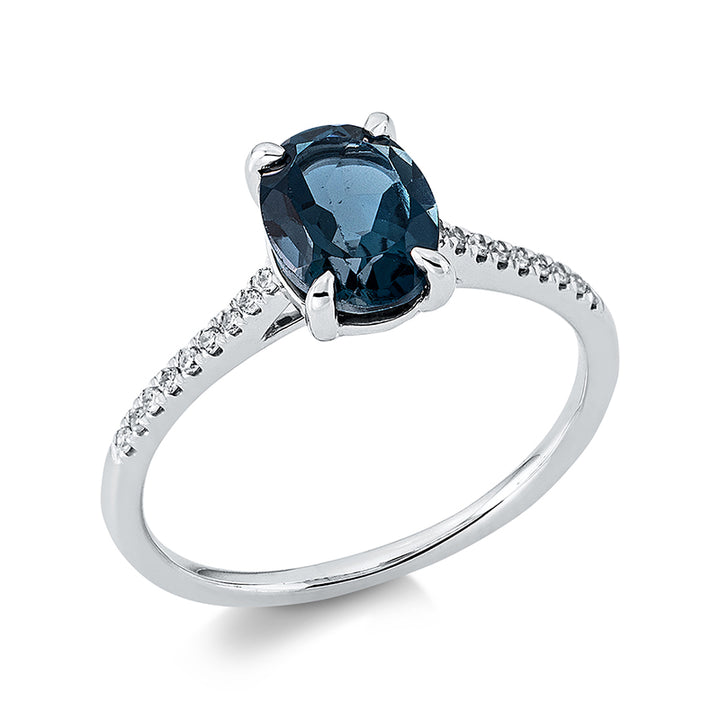 Farbstein Fashion Ring Weißgold 18kt Ref-1DU70
