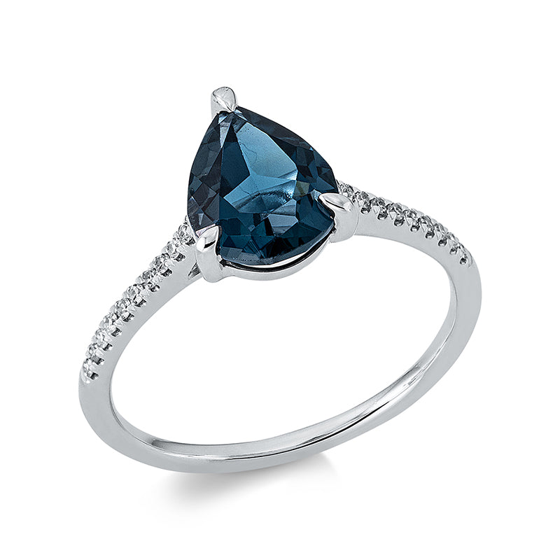 Farbstein Fashion Ring Weißgold 18kt Ref-1DU75