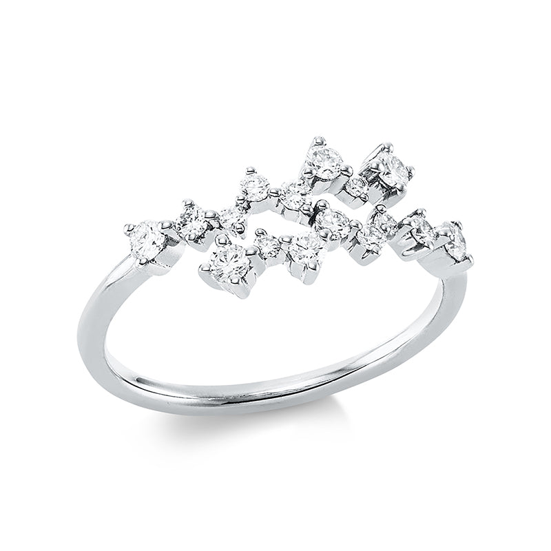 Modern Woman Ring Weißgold 18kt 0,36ct