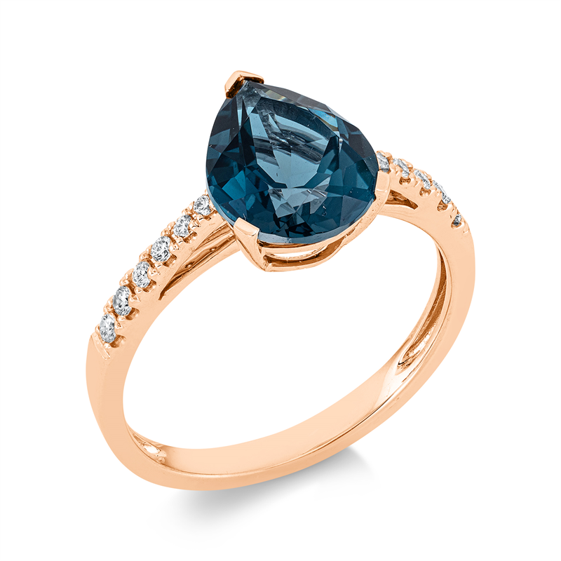 Farbstein Fashion Ring Rotgold 18kt Ref-1DY36