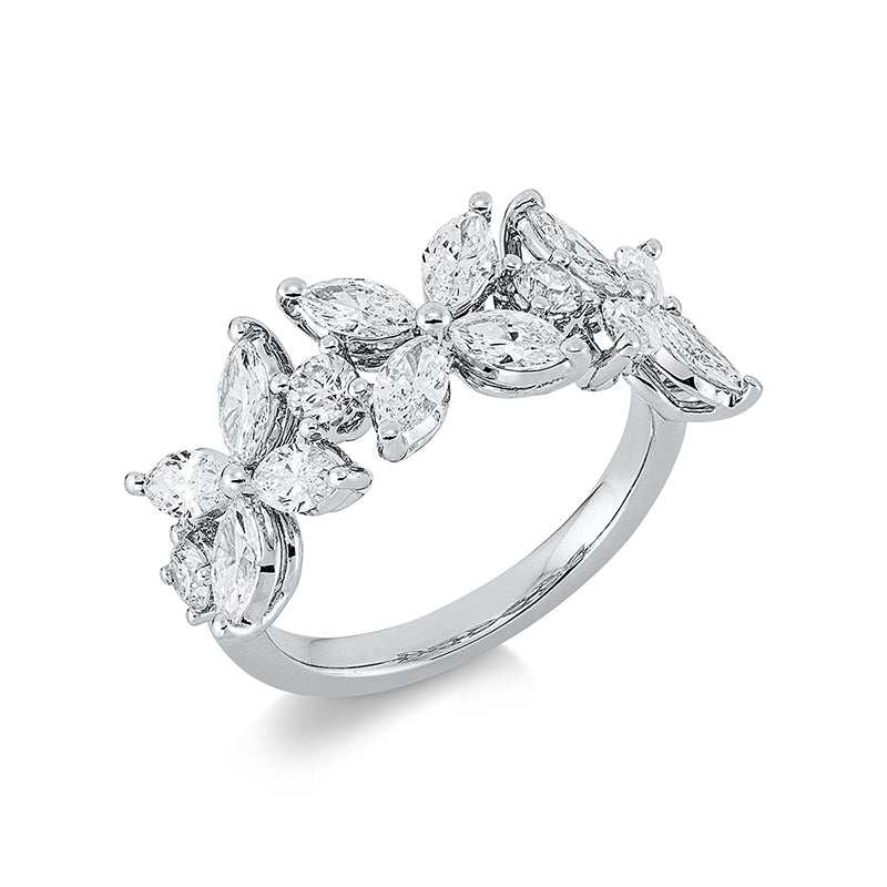Exklusiv Ring Weißgold 18kt 1,73ct