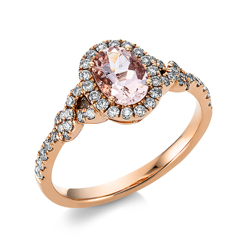 Farbstein Fashion Ring Rotgold 18kt 0,36ct