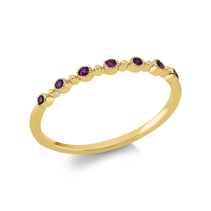 Farbstein Classic Ring Weißgold 18kt