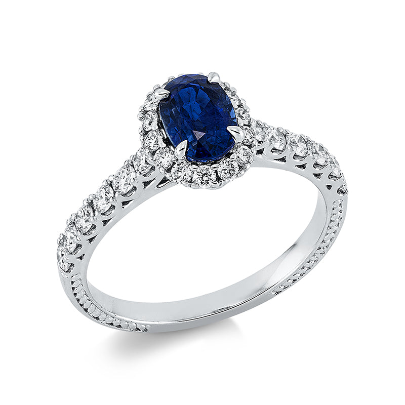 Farbstein Classic Ring Weißgold 18kt 0,57ct