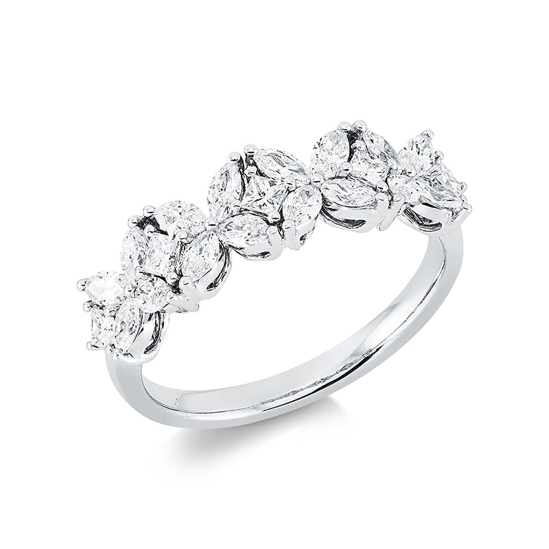 Exklusiv Ring Weißgold 18kt 0,93ct