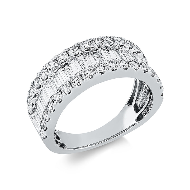 Baguette Ring Weißgold 18kt Ref-1EF25