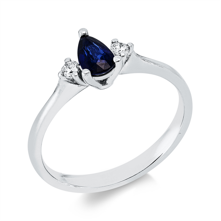 Farbstein Classic Ring Weißgold 18kt Ref-1EH58