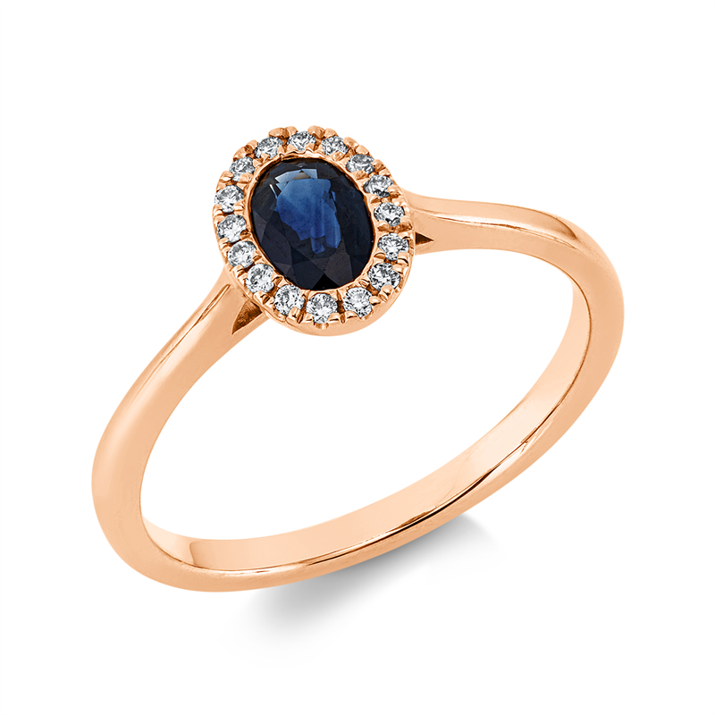 Farbstein Classic Ring Weißgold 18kt 0,07ct