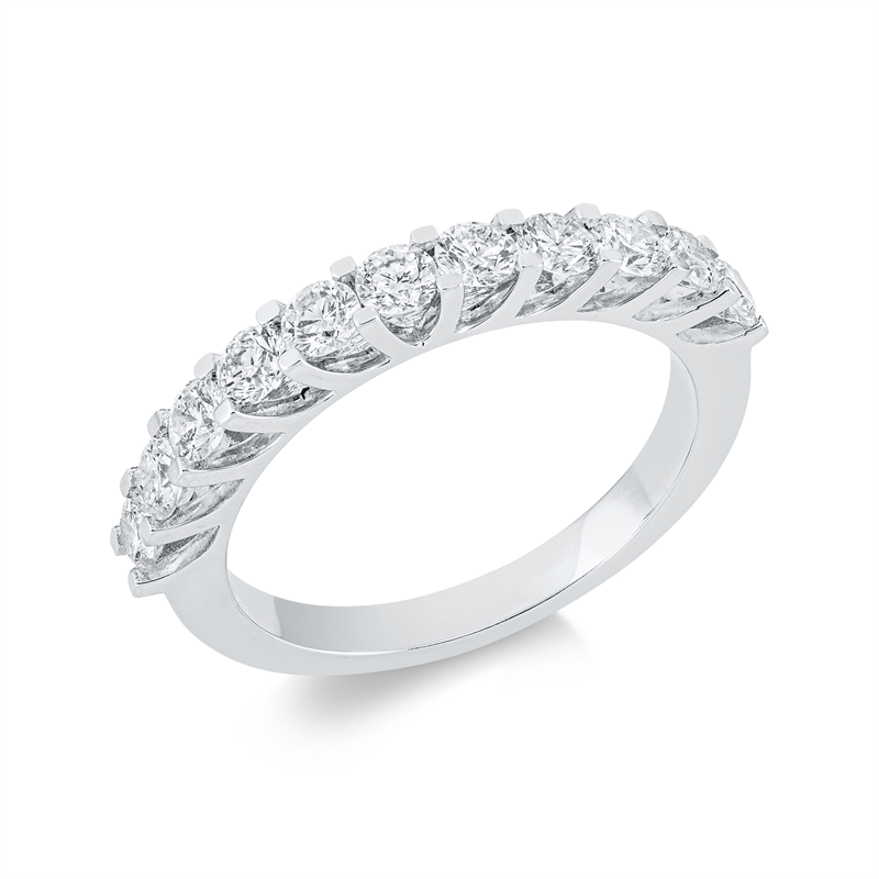 Memoire halb Ring Weißgold 14kt 0,96ct