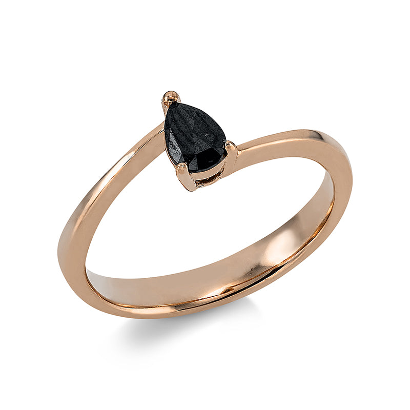 Farbiger Diamant Ring Rotgold 14kt 0,23ct