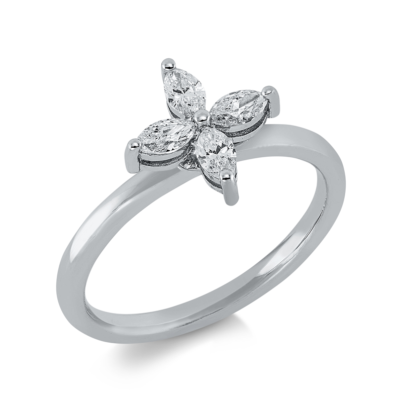 Modern Woman Ring Weißgold 18kt 0,47ct