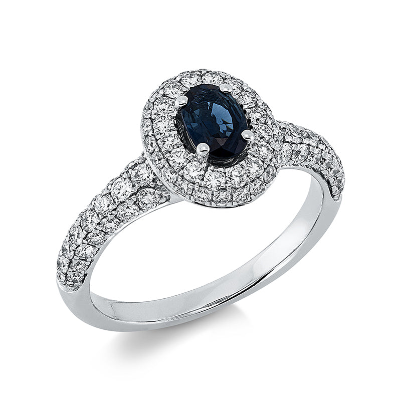 Farbstein Classic Ring Weißgold 18kt 0,88ct